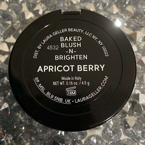 Laura Geller baked blush n bright marbleized blush in apricot berry color makeup - Picture 8 of 8